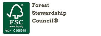 Certified by the Sustainable Forestry Coucil